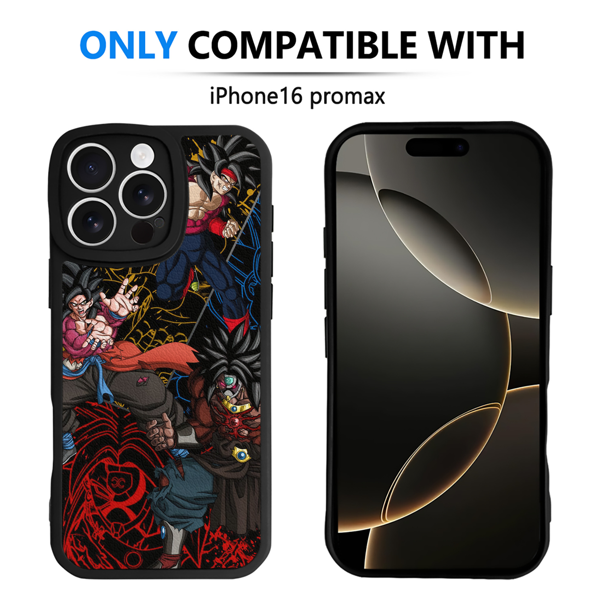（画像用） ドラゴンボール DRAGON BALL 【iPhone 16シリーズ対応】シリコンスマホケース（レザー調） 材質：シリコン